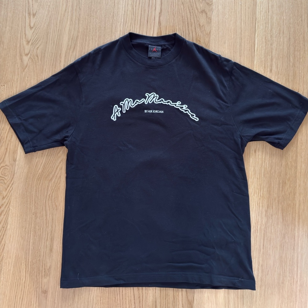 A MA Maniere x Jordan Men's Black T-Shirt Heavy T Size Medium